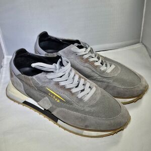 GHOUD RUSH Shoes Mens 44 Us‎ 10.5 Sneaker Gray Brown Calf Leather Suede